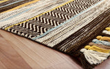 Kilim rug styled in living room