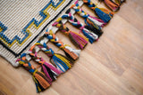 Ivory Aztec rug corner detail