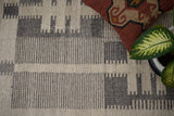 Grey beige rug texture close-up