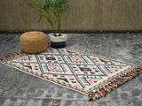 Kilim rug corner and edge detail