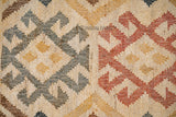 Aztec jute rug in bohemian styled room