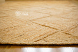 Jute rug corner detail