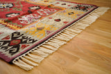 Rug edge and border detail close-up
