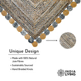Chindi rag rug in entryway setting