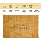 Jute area rug size scale reference