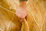Jute rug corner detail