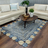 Chindi rug styled in living room
