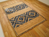 Rag rug under a coffee table lifestyle shot