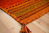 Close-up of cotton chenille diamond weave texture