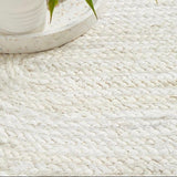 Close-up of jute weave texture