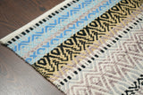 Close-up of punja weave wool texture