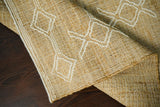 Jute rug in a bedroom setting