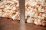 Chunky wool rug in a Scandinavian styled room