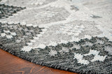 Close-up of gray kilim weave texture