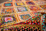 Overhead view of diamond pattern texture