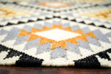 Texture close-up of wool tribal weave