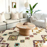 Berber rug corner edge detail