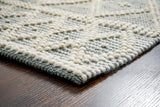 Close-up of grey abstract loop wool texture