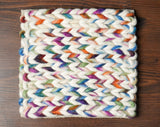 Rainbow rug styled in kids room