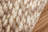Close-up of honeycomb weave wool texture