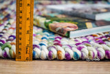 Close-up of basket knit wool texture
