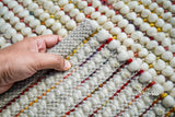 Colourful rug corner detail
