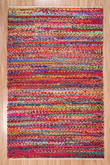 Rainbow rug corner detail