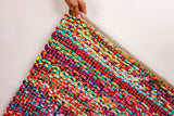 Rainbow rug color and pattern detail