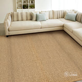 Close-up of sumac braided wool rug knit texture