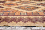 Navajo kilim rug pile close-up