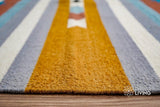 Texture close-up of wool kilim weave