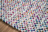 Rug edge and border detail close-up