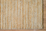 Overhead view of natural ivory wool jute rug on flooring