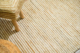 Wool jute rug in a bedroom setting