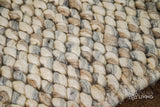 Cashew Loop — close-up detail of the weave, pile, and edge finish