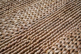 Striata jute rug in natural daylight