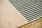 Multicolour wool rug in a cozy dining room setting