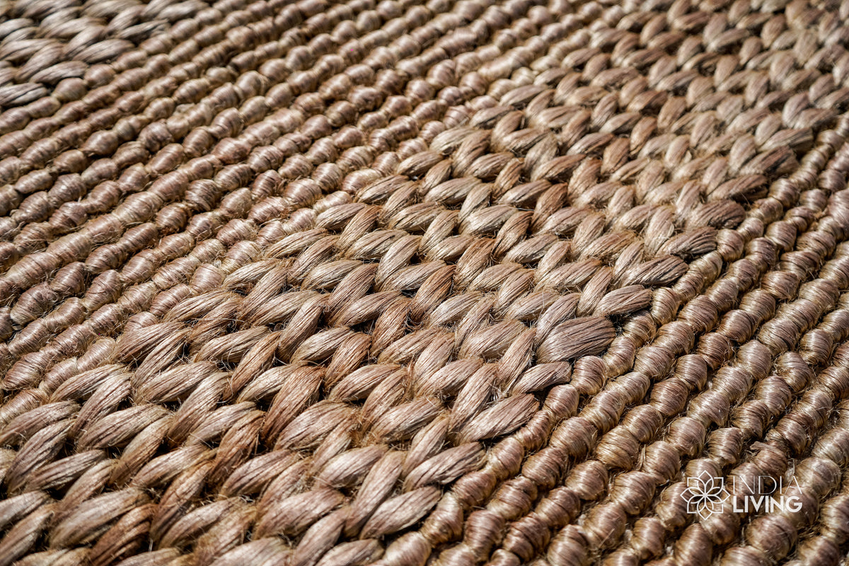 Jute cotton rug in a modern hallway setting