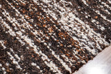 Multicolour rug texture close-up under natural light