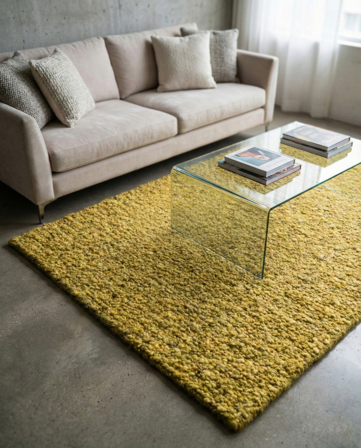 CUS24-26 GN wool rug