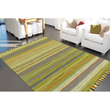 Indian KILIM Green Kaleen Rug/Handmade Rug/Area Rug/Indoor rug/Bedroom Rug/Living room rug 2x3 , 4x6