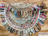 Chindi rug styled in living room