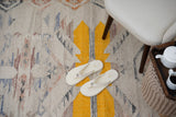 Beige wool rug texture close-up