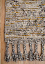 Kilim rug styled with vintage decor