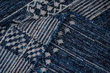 Kilim rug knotted fringe close-up