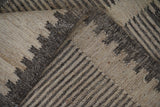 Grey beige rustic rug full room lifestyle view