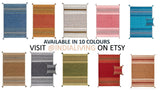 Grey kilim rug full room styling shot