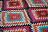 Kilim rug fringe detail close-up