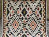 Kilim rug styled with furniture
