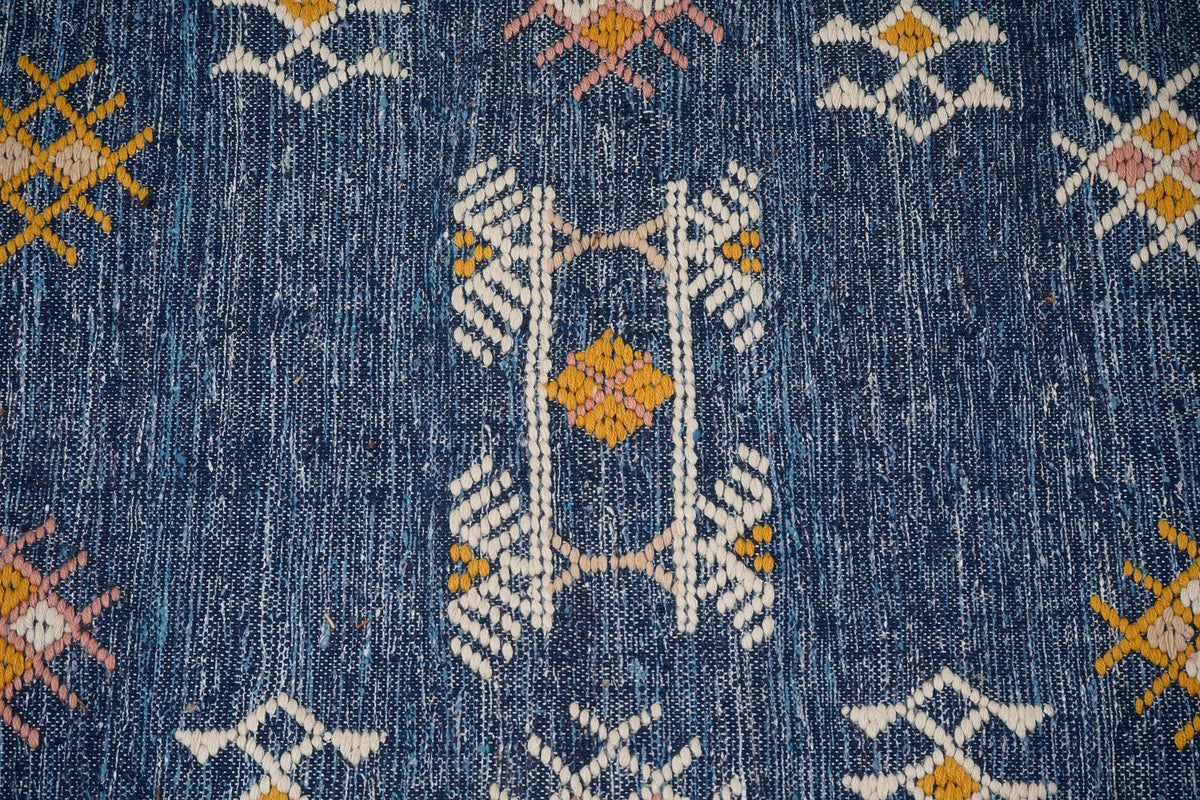 Kilim rug styled with moroccan decor